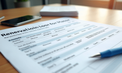 Formulaire de renouvellement de permis de conduire sur un bureau lumineux